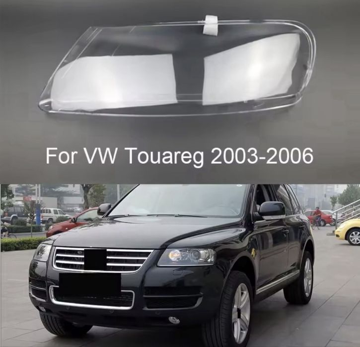 Set Sticle Capace Far Faruri Sticla Dispersor Capac Geam Geamuri Faruri Vw Touareg 7L NFL 2003-2006 Model Non-Facelift