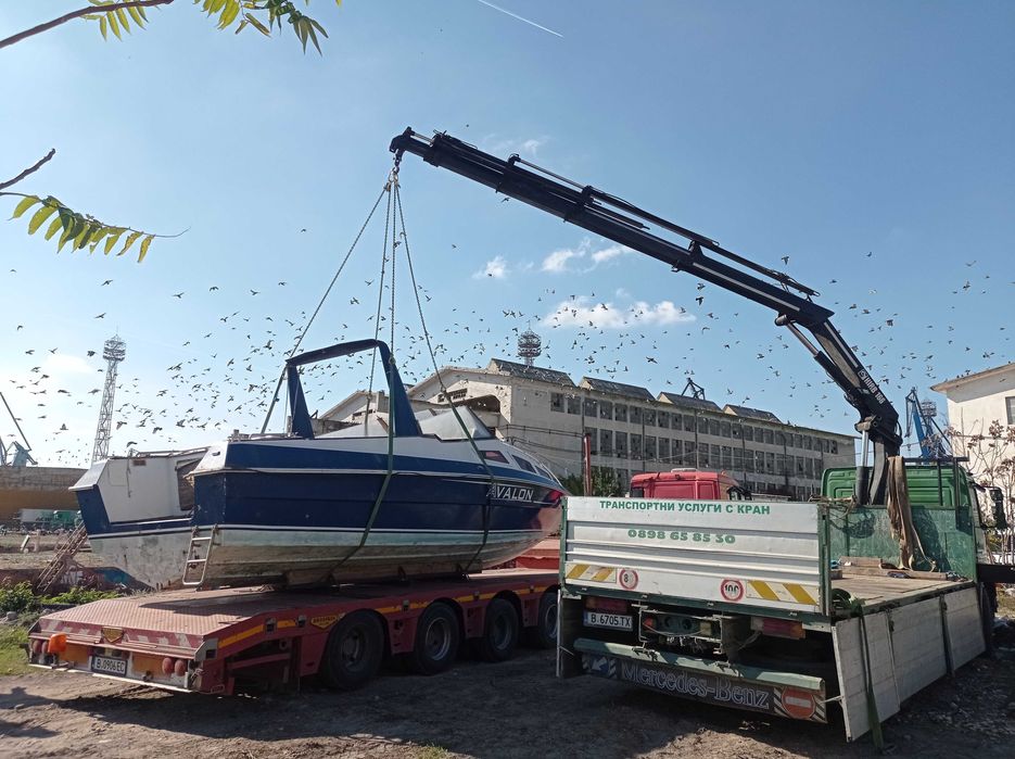 Транспортни услуги и услуги с преден прикачен кран