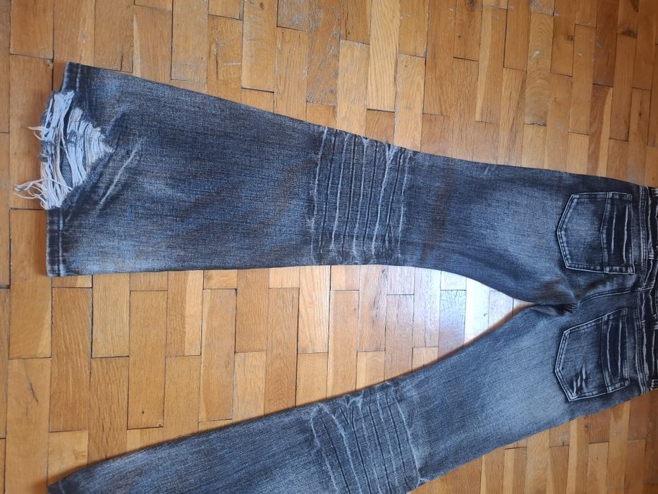 Jaded London Black Bootcut Drift Jeans