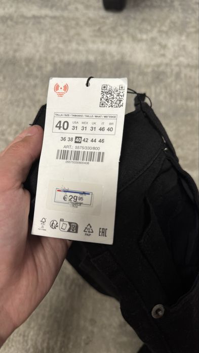 Blugi zara marimea 40 slim fit