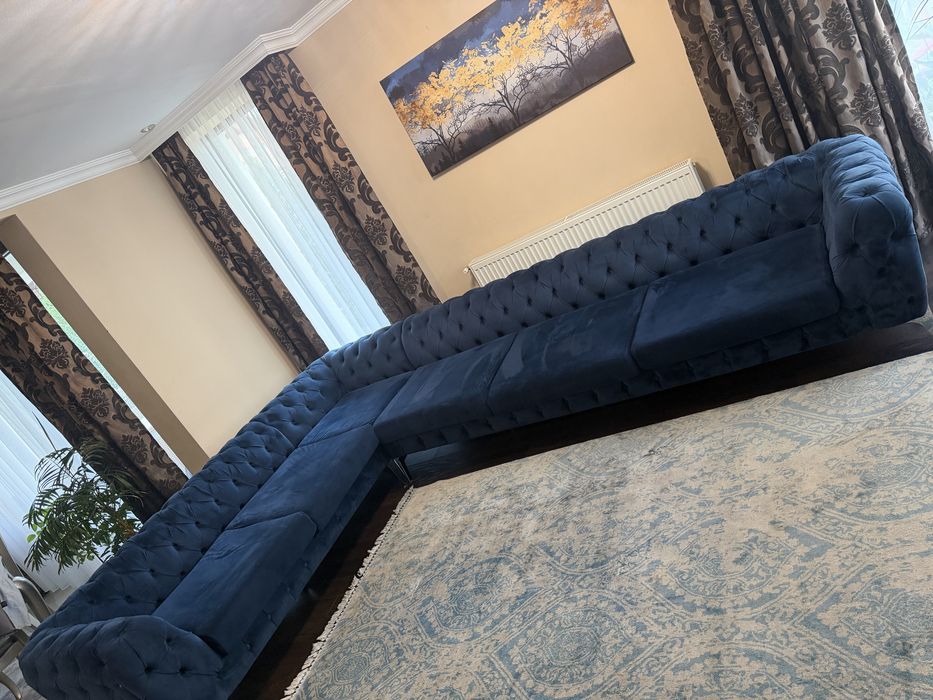 Vand coltar chesterfield catifea premium Divani& Sofa