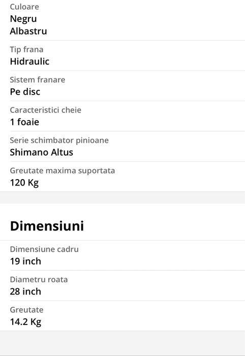 Bicicleta Pegas Hoinar Man 28 inch, Negru Albastru