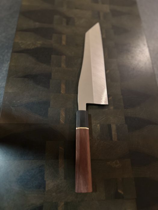 Cutit artizanal de bucatarie - otel inoxidabil 61 HRC , taiș japonez