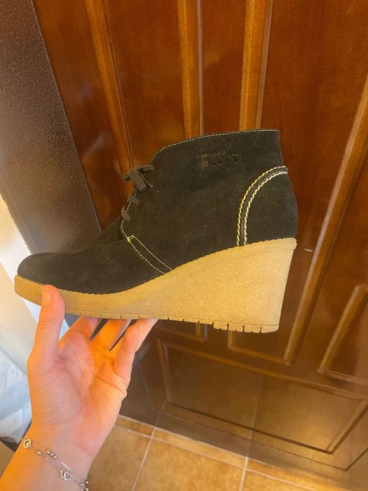 Botine piele întoarsă 38