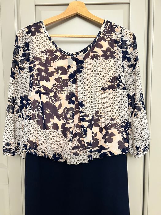 Rochie office bleumarin