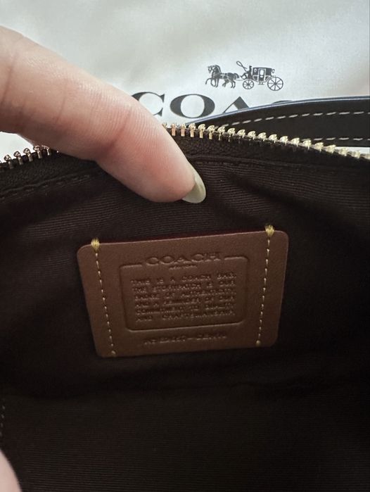 Чанти coach mini cherry