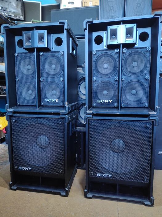 Уникален Професионален Комплект Тонколони SONY MU-S381 (15") + MU-S8 – Made in Japan