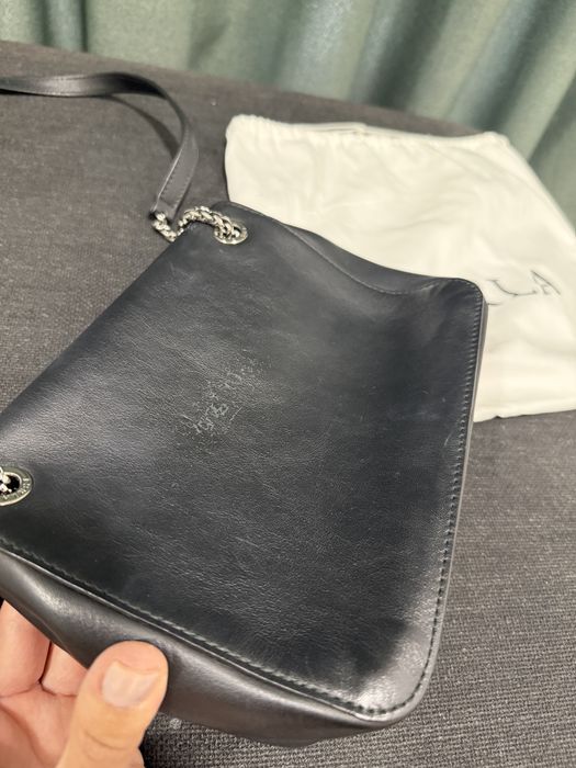 Furla Black Leather Deliziosa Flap Shoulder Bag