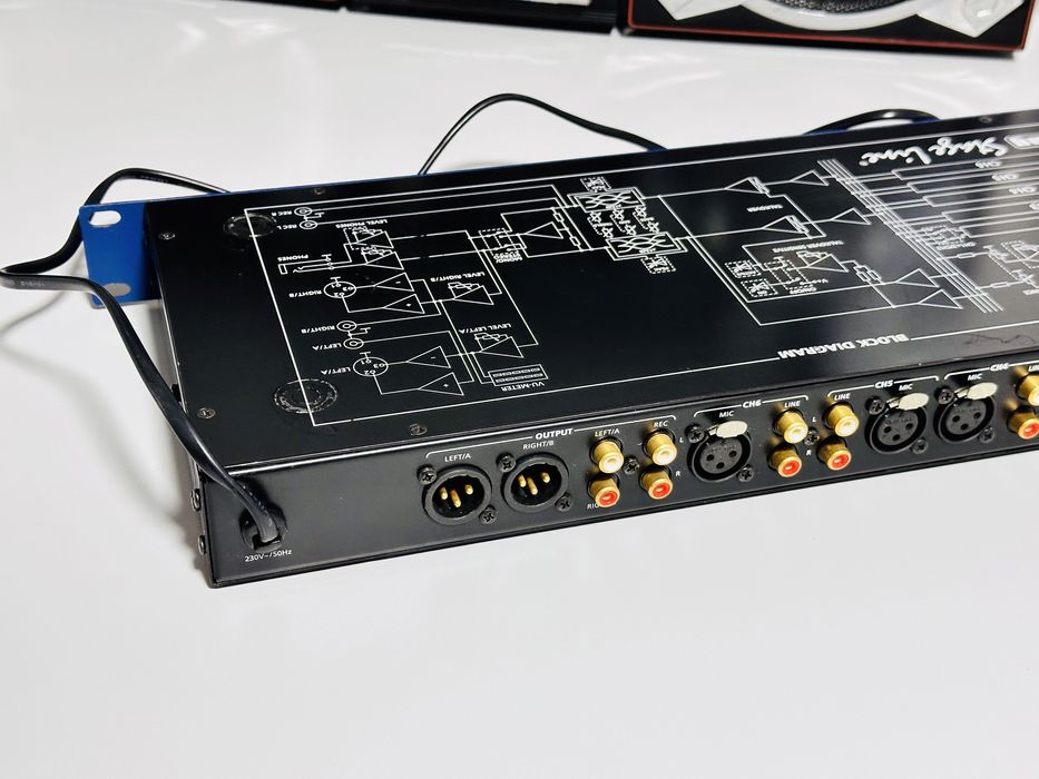 Mixer audio  microfoane-analogic 6 canale IMG Stage Line MMX-60