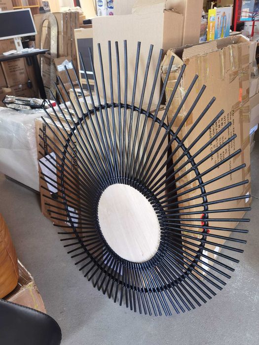 Piesa decorativa pentru perete din ratan, Sun Versmissen, 120 cm