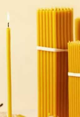 Свечи 20 см восковые 50 тг