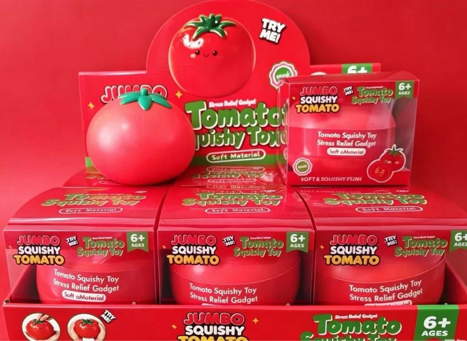 XL Squishy Tomato, Скуиши Домат 15см