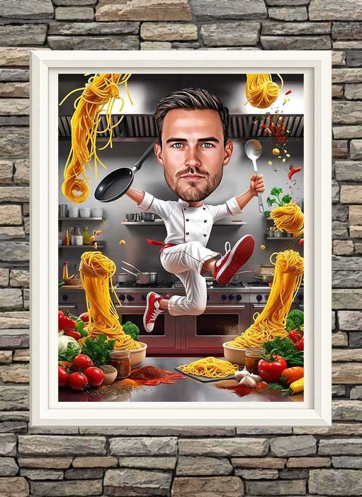 Карикатура по снимка за рожден ден, годишнина или друг повод