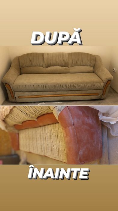 Retapițare canapea, coltar,pat,fotoliu etc