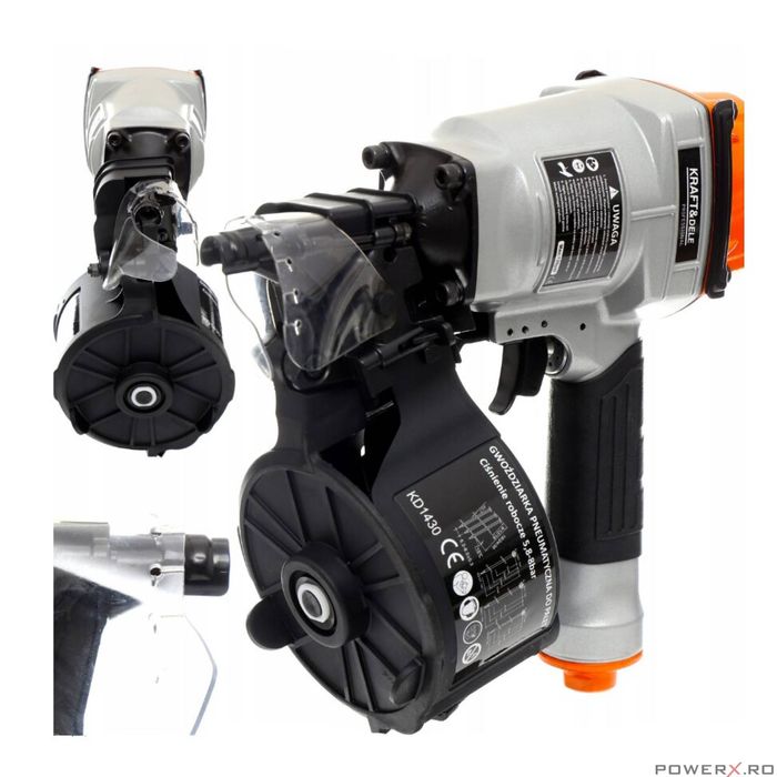 Capsator pneumatic pentru cuie, dimensiuni 25-57 mm, Kraft