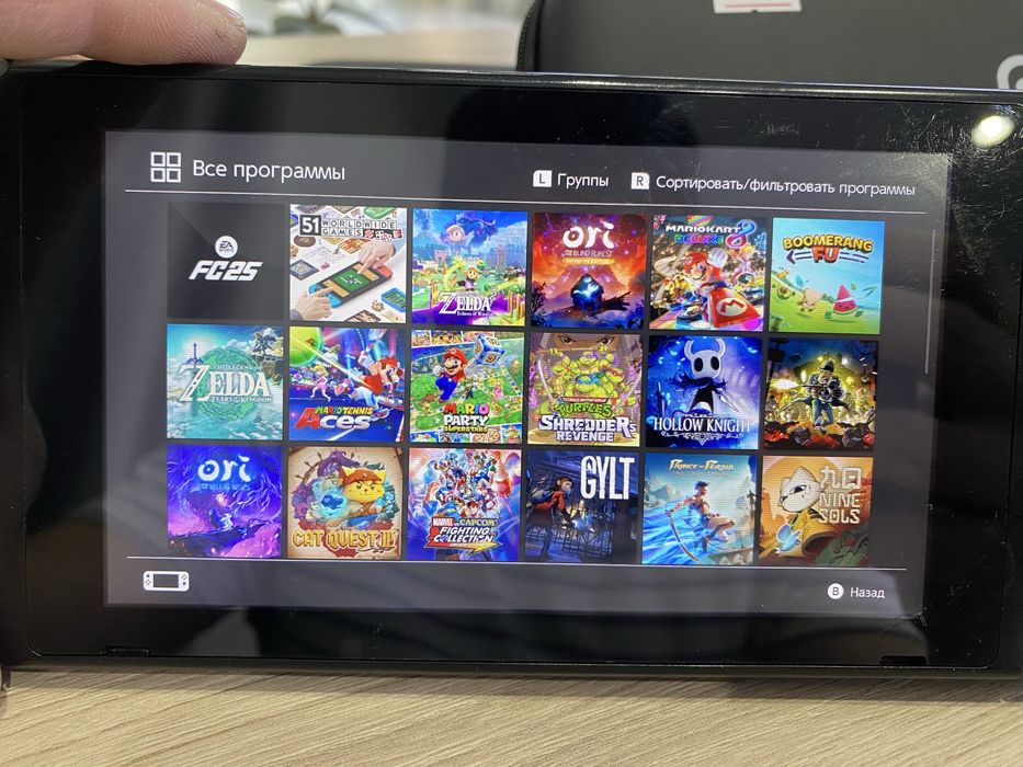 Nintendo switch прошитая + 37 топ игр