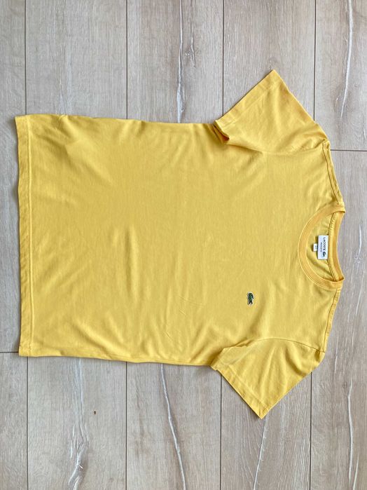 Lacoste Regular Fit мъжка памучна жълта тениска размер S