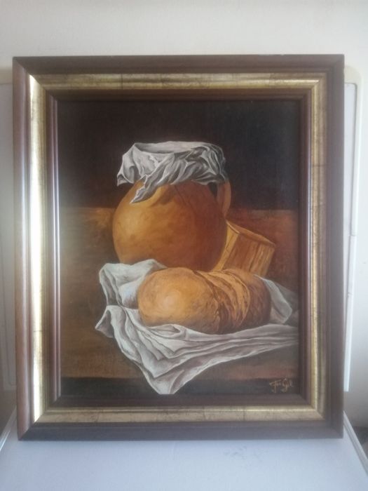 Маслена картина на платно, закупена от Испания.