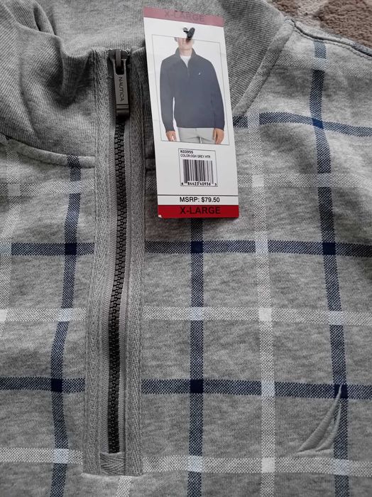 ХЛ Nautica Коледни и  пуловер вълна,акрил т.син