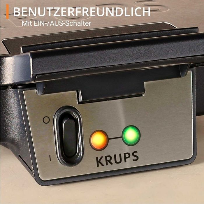 Гофретник Krups FDK 261, 850W, Неръждаема Стомана