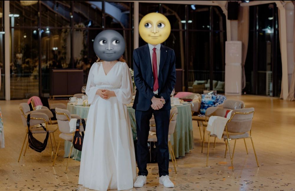 Свадебное платье айвори силуэт А