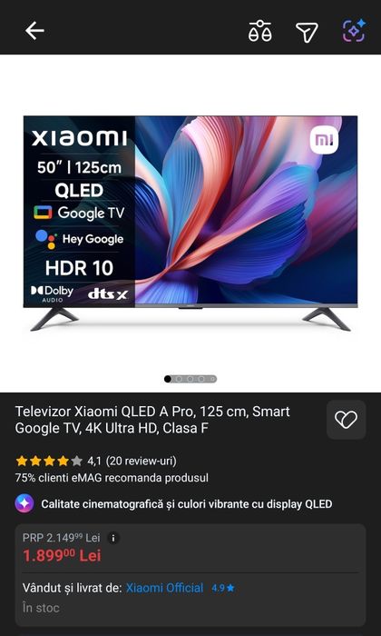 Smart tv Xiaomi TV A Pro 50