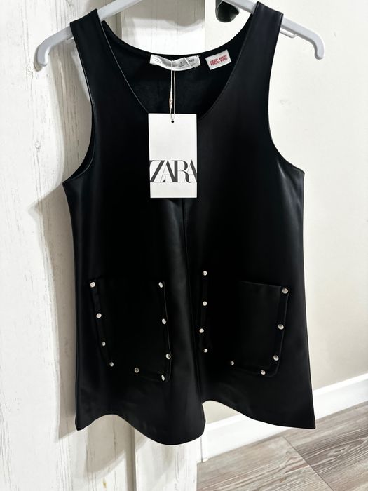 Zara: Новый кожаный сарафан