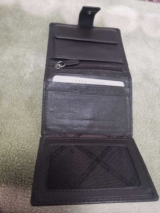 Кожено Портмоне Silver Flame