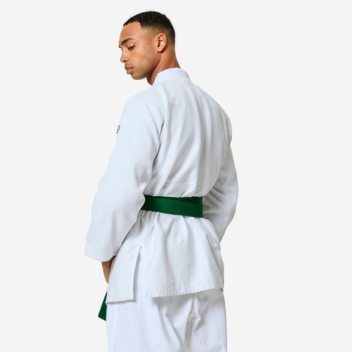 Kimono de judo ușor și rezistent Alb - produs resigilat Decathlon