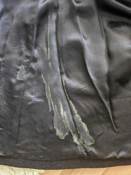 Palton negru barbatesc, de lana