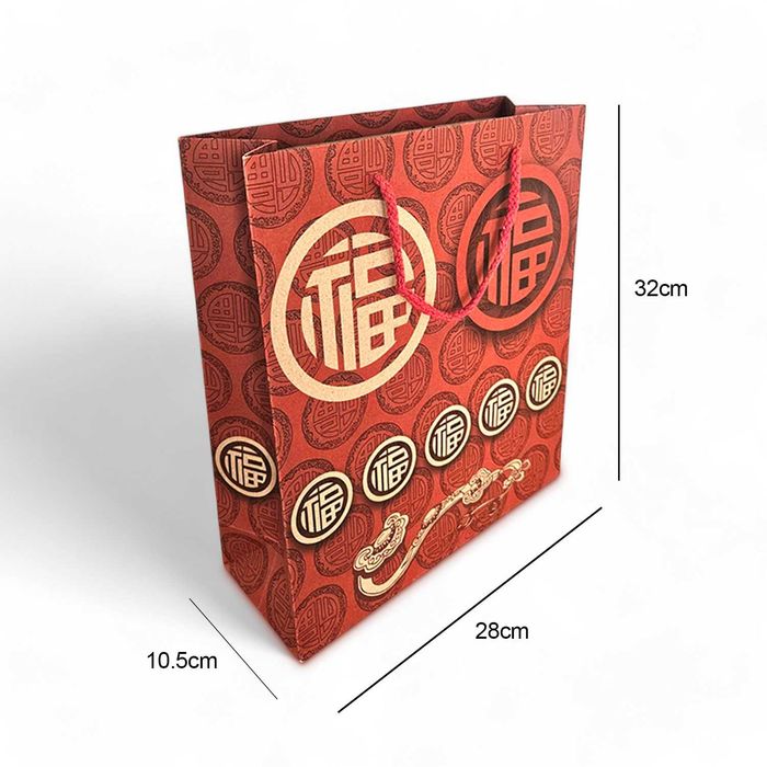 Set 10 pungi cadou hartie, pentru Craciun, sarbatori, ocazii speciale