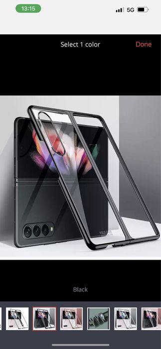 Samsung Z FLIP FOLD 3 4 5 6 - Husa Ultra Slim Plastic Transparent