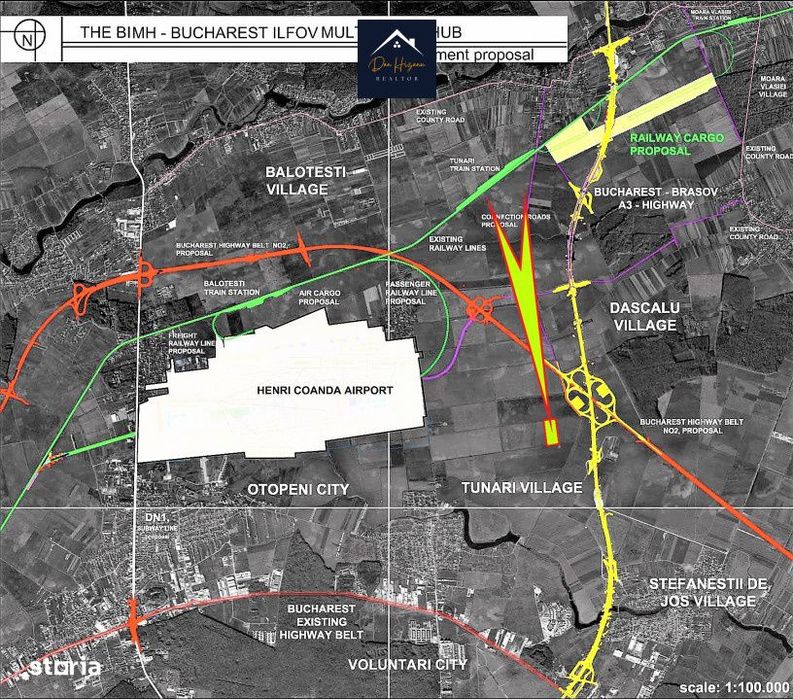 Teren Intravilan | Tunari 8,16 Ha | Nod A0-A3 | Terminal 2 Otopeni