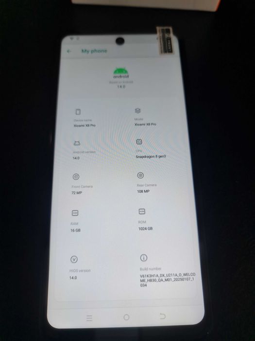 Xiaomi x8 PRO (china)