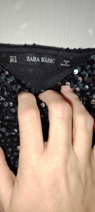 Нова рокля Zara плюш и пайети