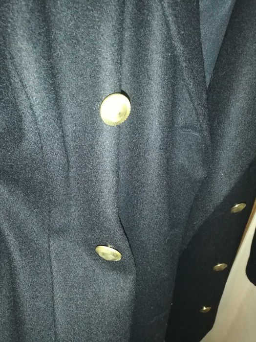 Палто черно вълна вталено размер М Евис