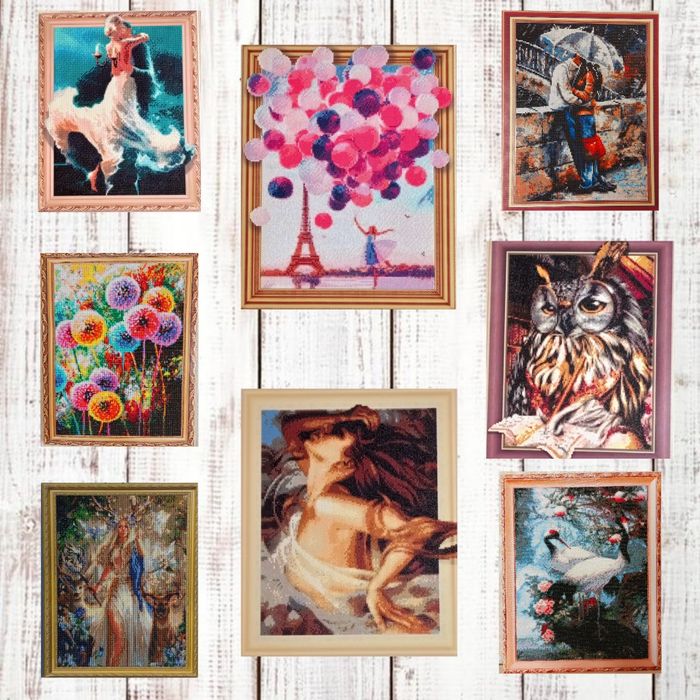 Картины алмазная мозайка. Подарок. Интерьер.