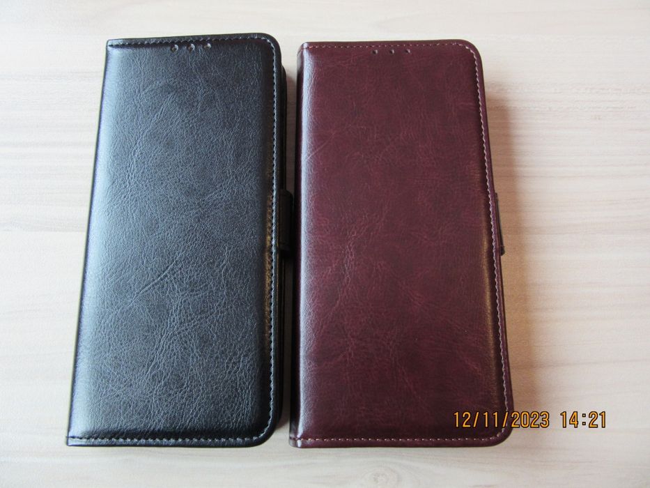 Motorola Moto G85 G35 G54 G34 / Кожен калъф тип тефтер