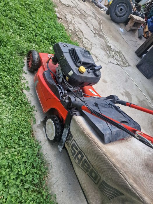 Masina de tuns iarba pe benzina SABO Motor KAWASAKI 5CP Tractiune+COS