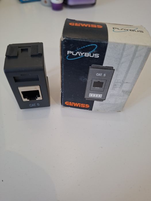 Priza RJ45 Cat5 FTP Gewiss Playbus GW30266 (GW30267) NOI – 25 bucăți