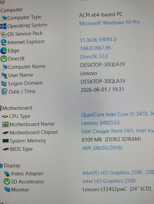 Lenovo ThinkCentre Edge 72