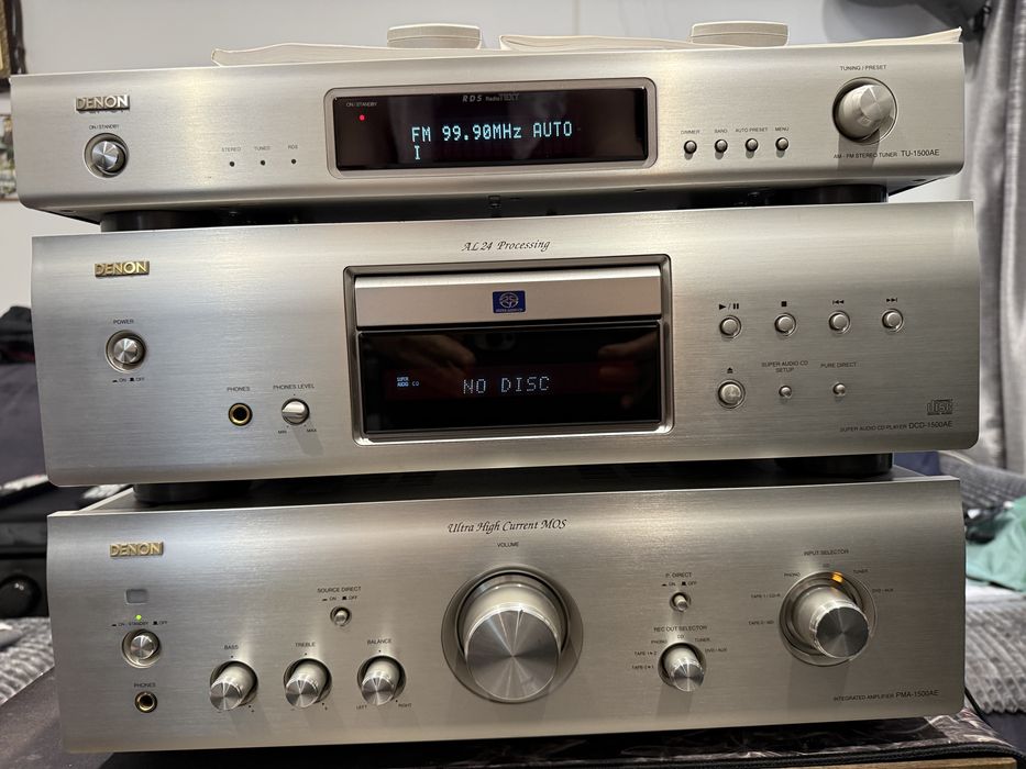 Linie Denon Pma-1500 Ae,SACD DCD-1500 Ae,Tuner Tu-1500 Ae,Impecabila