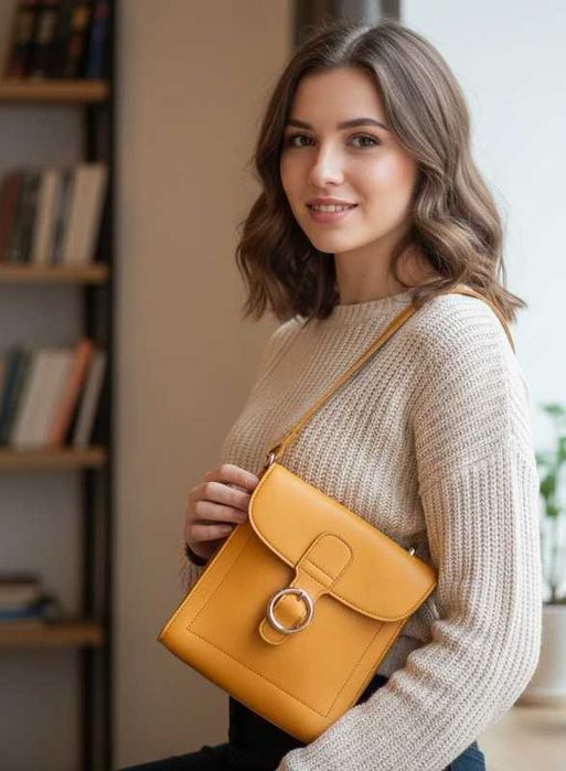 Geantă elegantă de umăr, cu design rafinat