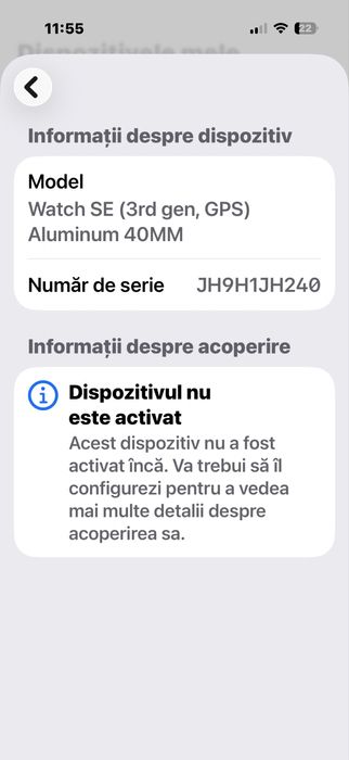 Apple watch-uri NOI, neactivate. Model: SE2/SE3, seria 10/11, ULTRA 3