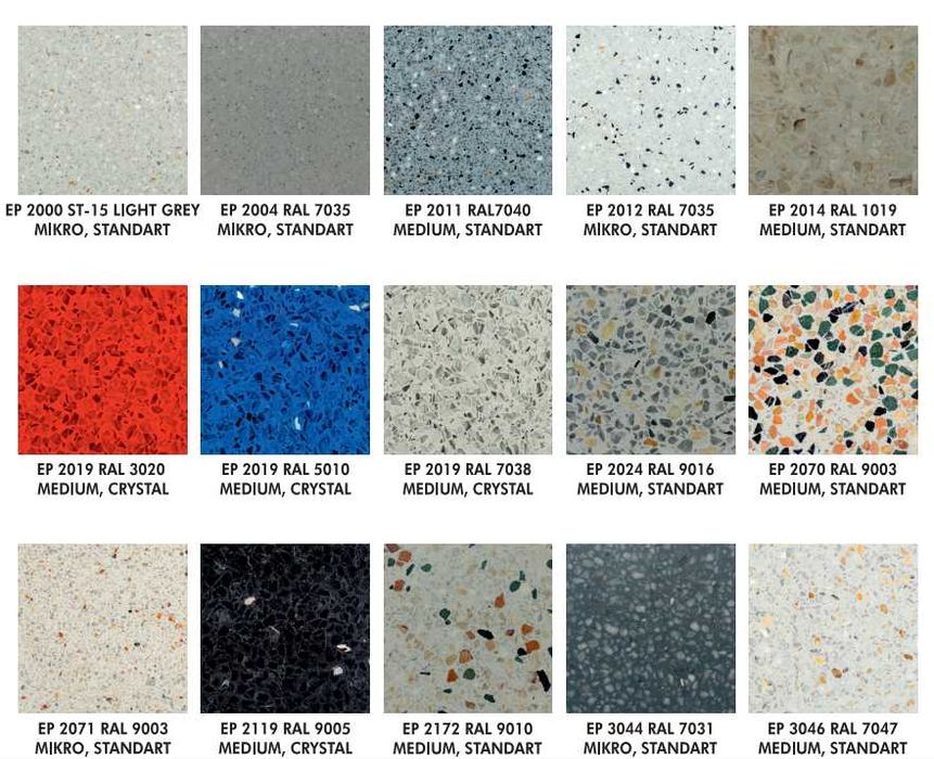 Профессиональное устройство пола - составы Терраццо- TERRAZZO