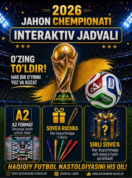 Таблица мира чепионата Jaxon chempionati uchun Jadval