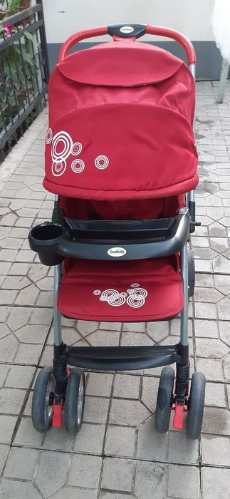 коляска. красная.новая. без нижнего кармана
