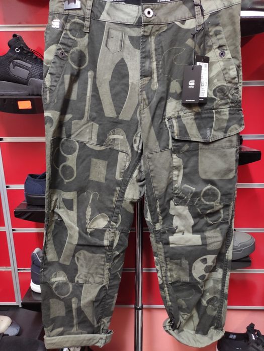 Мъжки тънки панталони G-star Raw Torrick W32 нови оригинални камуфлаж