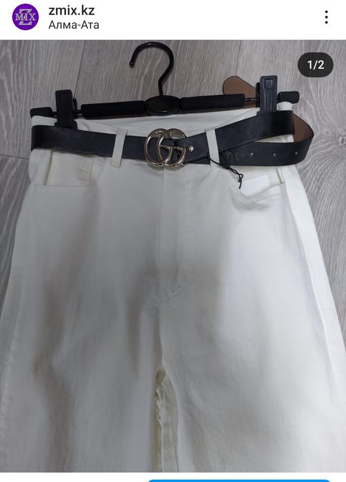 Брючки женские кюлоты белые