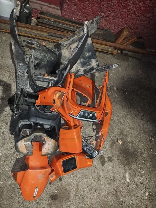 Пластик, фара передняя и задний стоп на скутер Almotor  AS48-G10